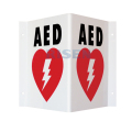 Özel logo CPR kurtarma kitleri acil okul sağlık güvenliği AED defibrilatör duvar işaretleri