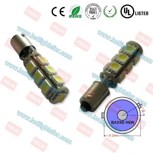 High brightness led auto h6w,auto bulb bax9s,canbus bax9s