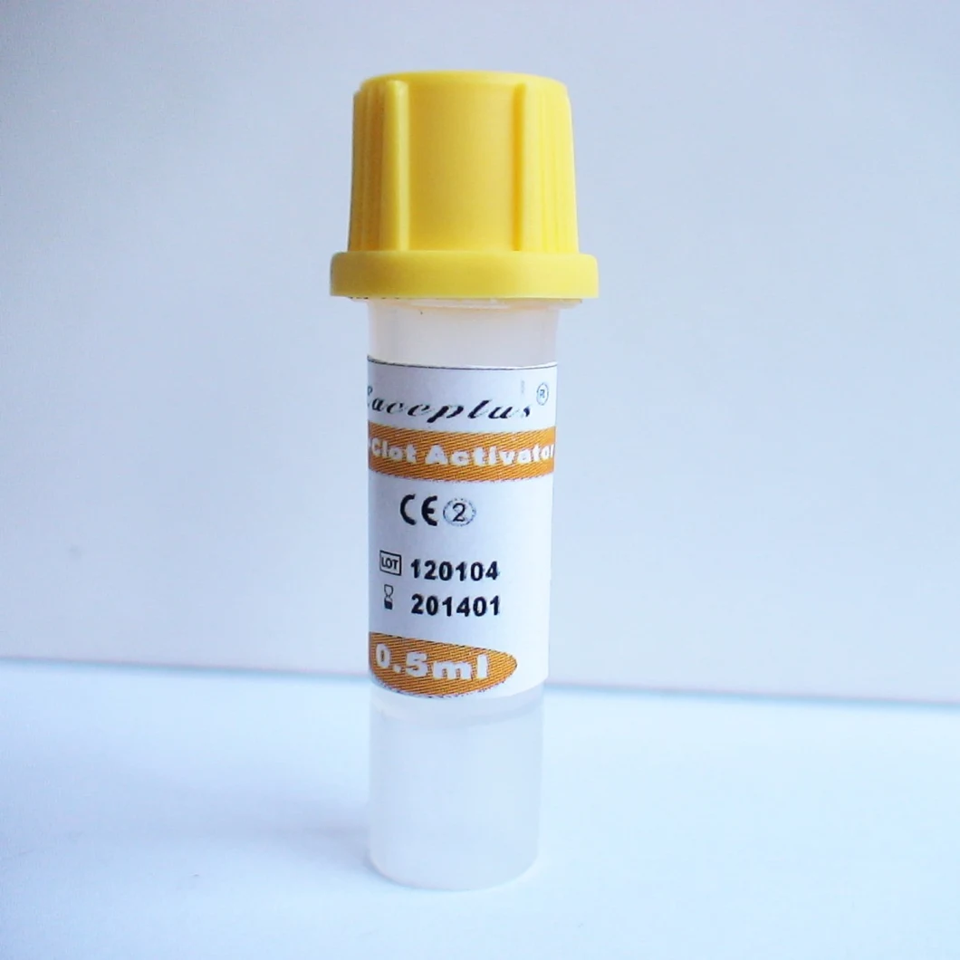 Consommables de laboratoire Micro tube capillaire de collecte de sang héparinisé jetable avec ISO