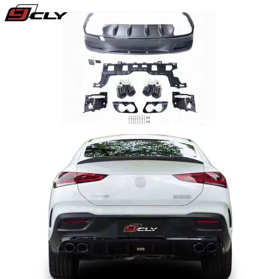 CLY Rear Diffuser Tips for 2020+ Benz GLE Coupe W167 C167 Facelift GLE53 AMG