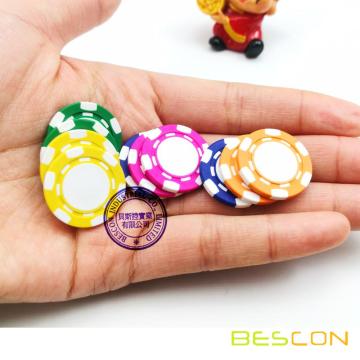 High Quality Mini Custom Clay Composite Poker Chips, Pure Clay Mini Poker Chip