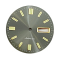 Dial de reloj Sunburst con verde luminoso para NH36