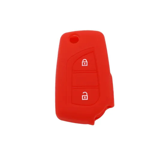 toyota cute rubber key 2 buttons shell