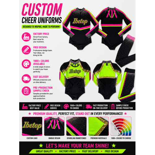 Uniformi da cheerleader con leggings per tutte le stelle
