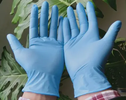 Disposable nitrile gloves with all certificate nitrile glove hot selling