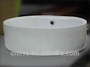 round counter top basin single faucet hole basin