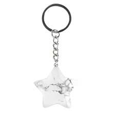 Howlite 30mm Star Pendant Pendant Keychain