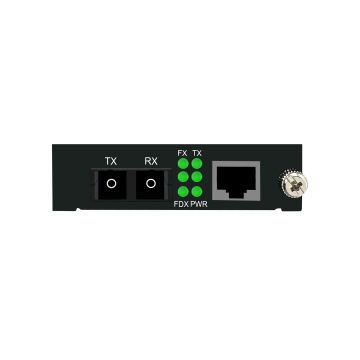 1 Optical & 1 Electrical Multimode Dual Fiber Gigabit Card for 16 Slot Rack Mount Ethernet Media Converter