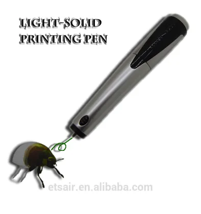 Invisible Lnk Pen Refill Light Solid Metal 3 d doodle Pen 2017 Hot Sale