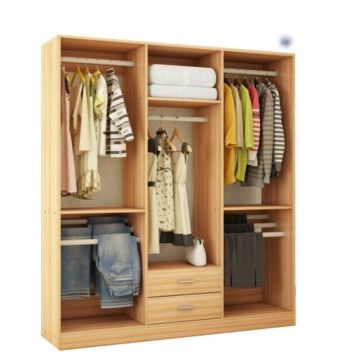 Spacious Wooden Portable Closets for Modern Bedroom Organization