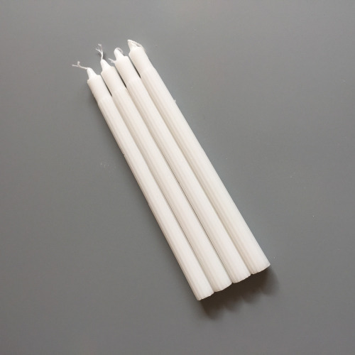 White Straight Stick Plain Smokeless Tearless Candles Bulk