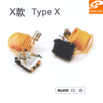 Type X Stainless Steel Capillary Thermostat