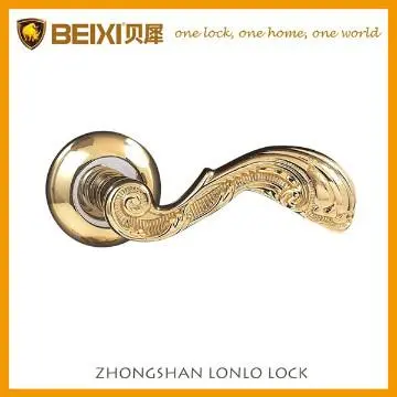 Zinc reversible entry privacy passage door lever lock door lock handle