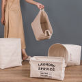 Kantong Basket Laundry Kapas Kapas yang Dapat Dilarang Dengan Pegangan