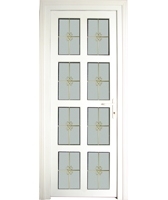 PVC glass bathroom doors with pattern frosted glass interior doors