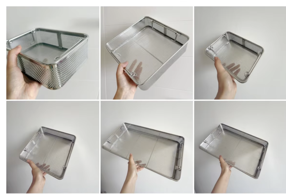 metal cleaning storage basket