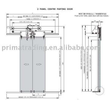 Elevator Car Door operator --2 Panel Centre oepning