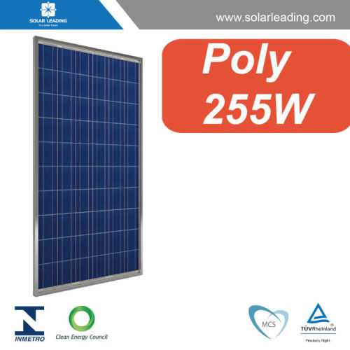 IEC certificated 255W 30V best solar panel price with silicon wafer solar cell for electrical energy projects