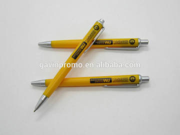 Sleek click pen for office use with western Union printing