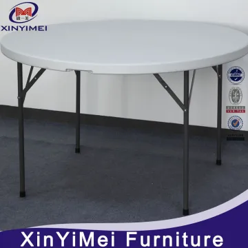 plastic camping folding round table