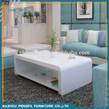 2015 Fashion High Quality White High Gloss Coffee Table