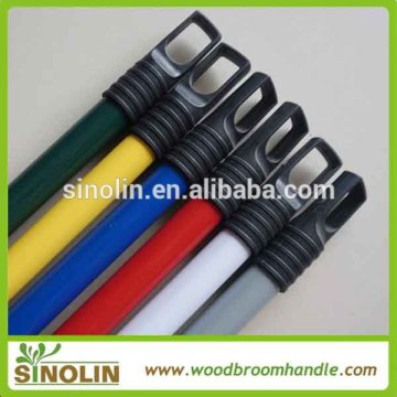 SINOLIN Colorful Smooth PVC Cover Iron Metal Broom Handle,plastic coated metal broom handle