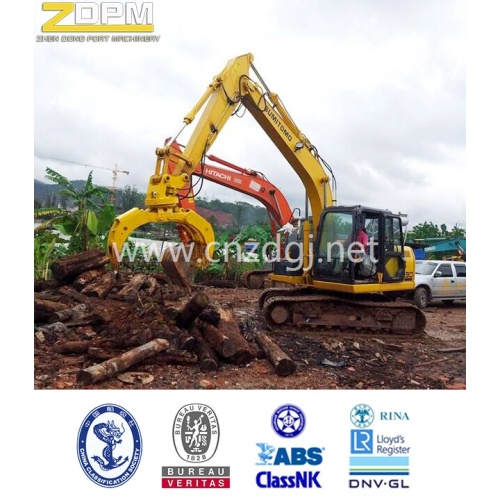 Excavator mechanical wooden hydraulic grapple