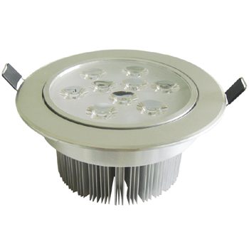 9W LED Hight Power Office Hotel Recessed Ceiling Down Light