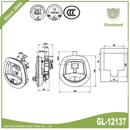 RV Trailer Toolbox Tail Whale T Handle Lock