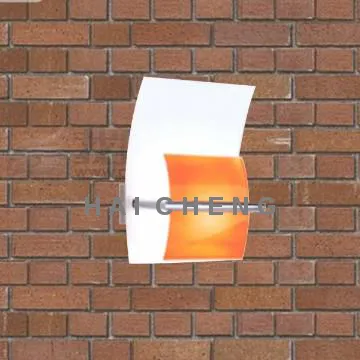 Decorative orange glass wall light for home