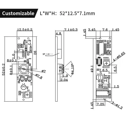 SP1405 720P Aberration-Free Face Recognition Smart Home Camera Module