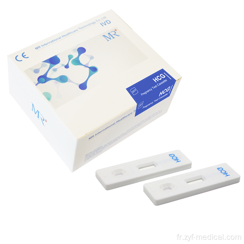 Test de précision de haute précision HCG Strip, test de grossesse HCG 10