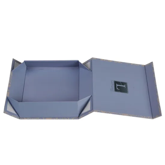 Flat Folding Cardboard Gift Box With Magnetic Closure