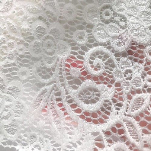 Nylon elastiskt spetsmaterial