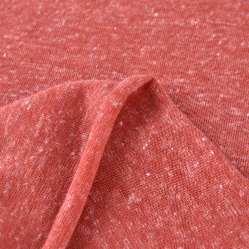 85% Polyester 15% Linen Plain Single Jersey Fabric