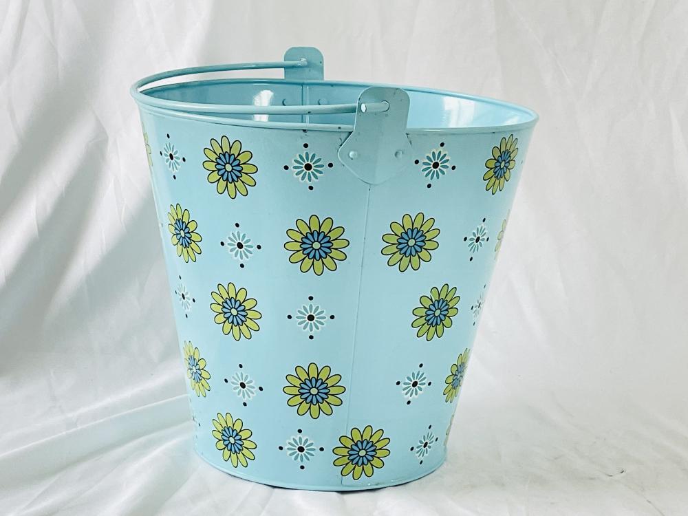 6L Blue decal metal bucket