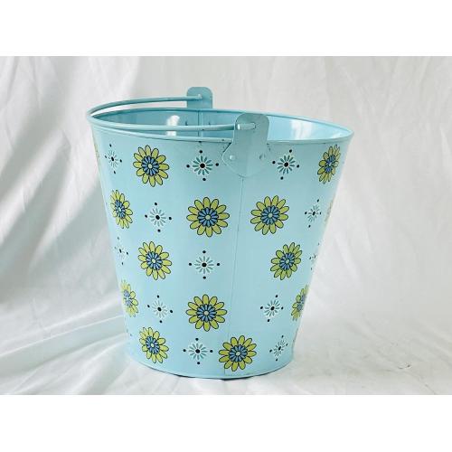 6L Blue decal metal bucket