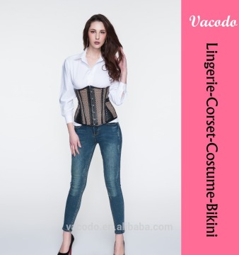 1148 PU Micro Fiber Web Pattern Waist Cincher Wholesale Corsets