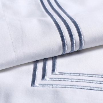 Elaborate pure cotton 3cm satin stripe hotel duvet