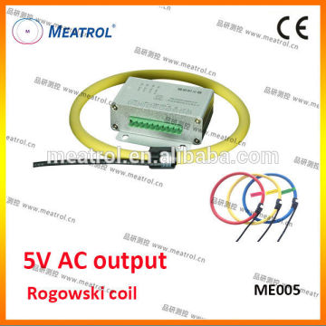 Chinese air-cored current coil 5V AC Output Flexible Rogowsky Coil ME005 flex current coil