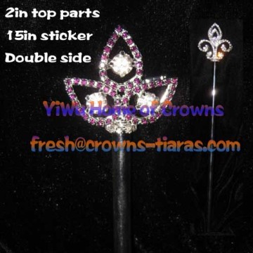 Purple Diamond Crystal Scepter