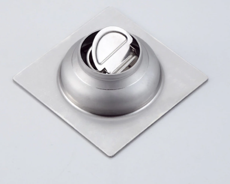 Bathroom toilet cover stainless steel Square fast drainage backflow preventer deodorization floor drain