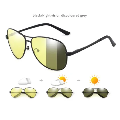 Polarized Night Vision Glasses for Men - Day and Night Driving Sunglasses