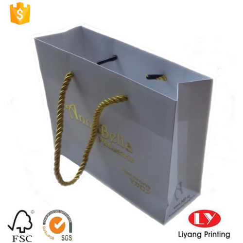 Small Gift Paper Bag with Gold handle