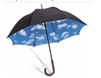 Promotional straight blue sky umbrella / double layer umbrella / umbrella blue sky