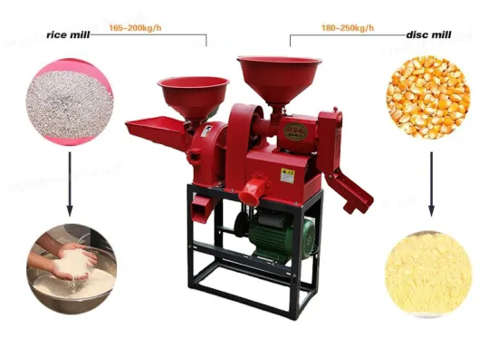 New Combined Rice Mill Machine 2 in 1 Flour Mill Machine