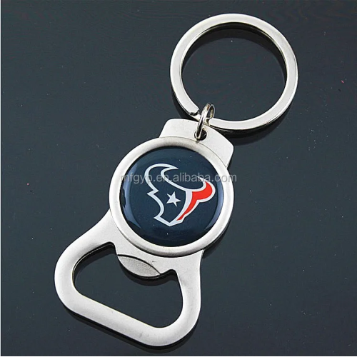 Fashionable Circle Keychain Bottle Opener Metal Keyring