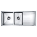 Stainless Steel Drainboard Double Bowl Kitchen Sink