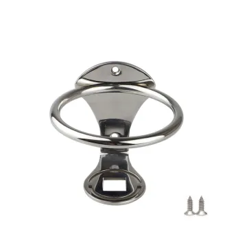 Mirror Polished Stainless Steel Yacht RV Tea Bottle Holder