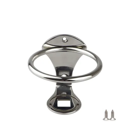Mirror Polished Stainless Steel Yacht RV Tea Bottle Holder